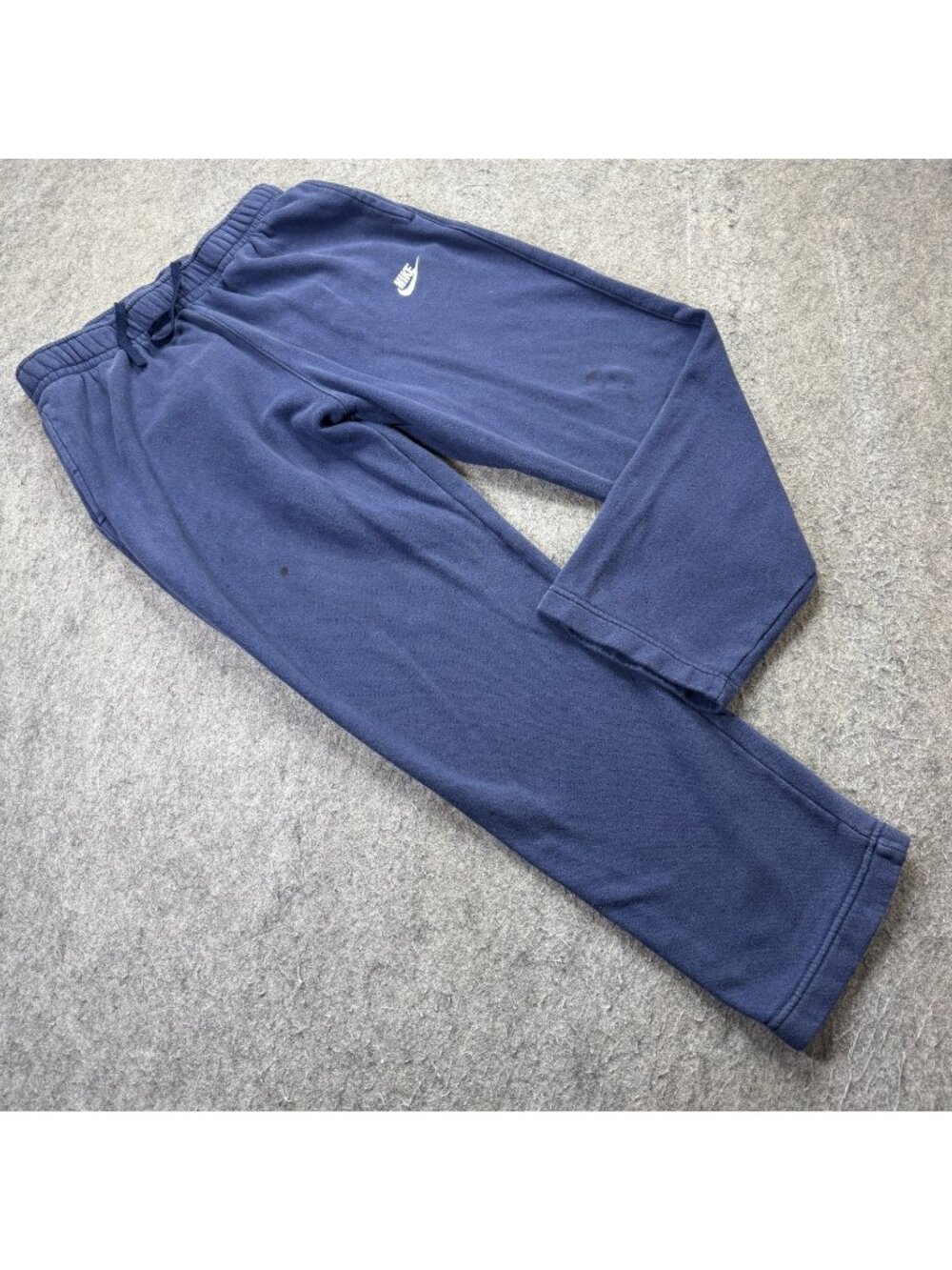 Nike Sweatpants Men L Blue Sportswear Club Fleece Pants Open Hem 28" BV2707